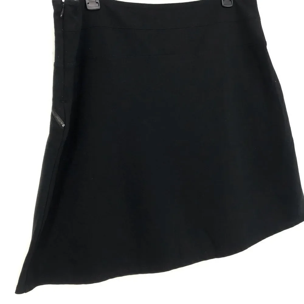 Athleta Black Triple Pocket Zipper Athleisure Athletic Casual Sporty Skirt